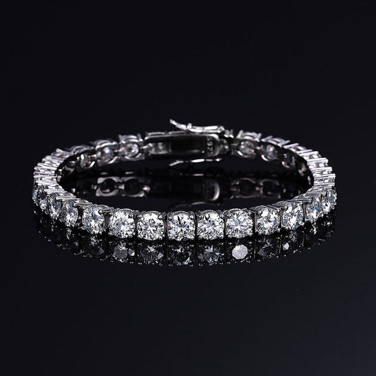 Moissanite Tennis Bracelet 18k Plated