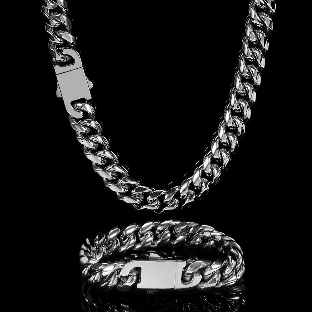 Round Mill Link Chain Necklace/ Bracelet